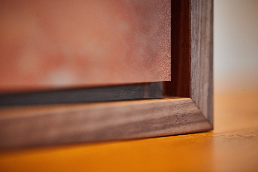 Wandbild auf Alu-Dibond mit Holzrahmen